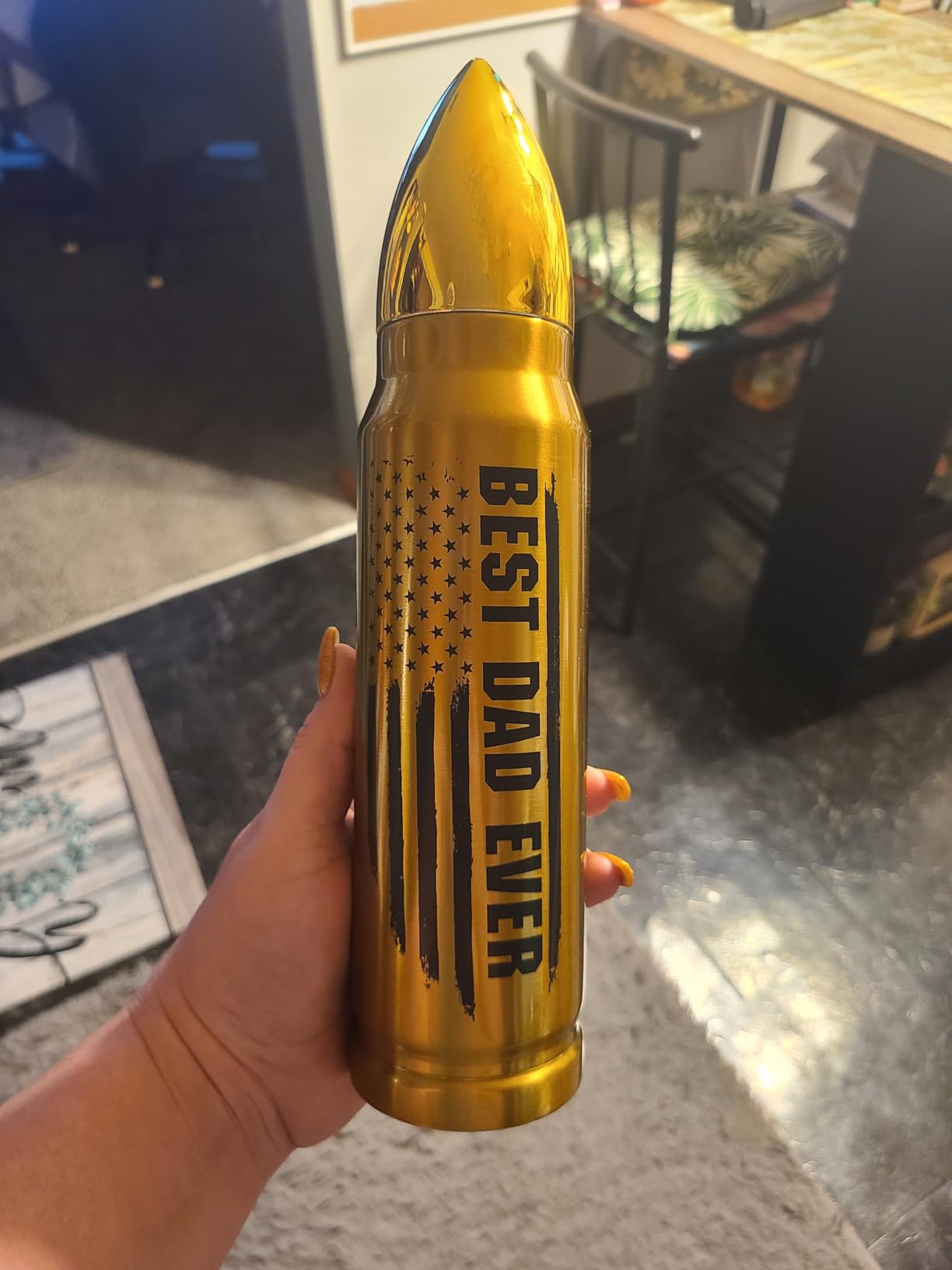 Tmacker Fathers Day Dad Gifts - 17oz Stainless Steel Bullet Tumbler Coffee Mug Birthday Gifts for Men customer photo 1