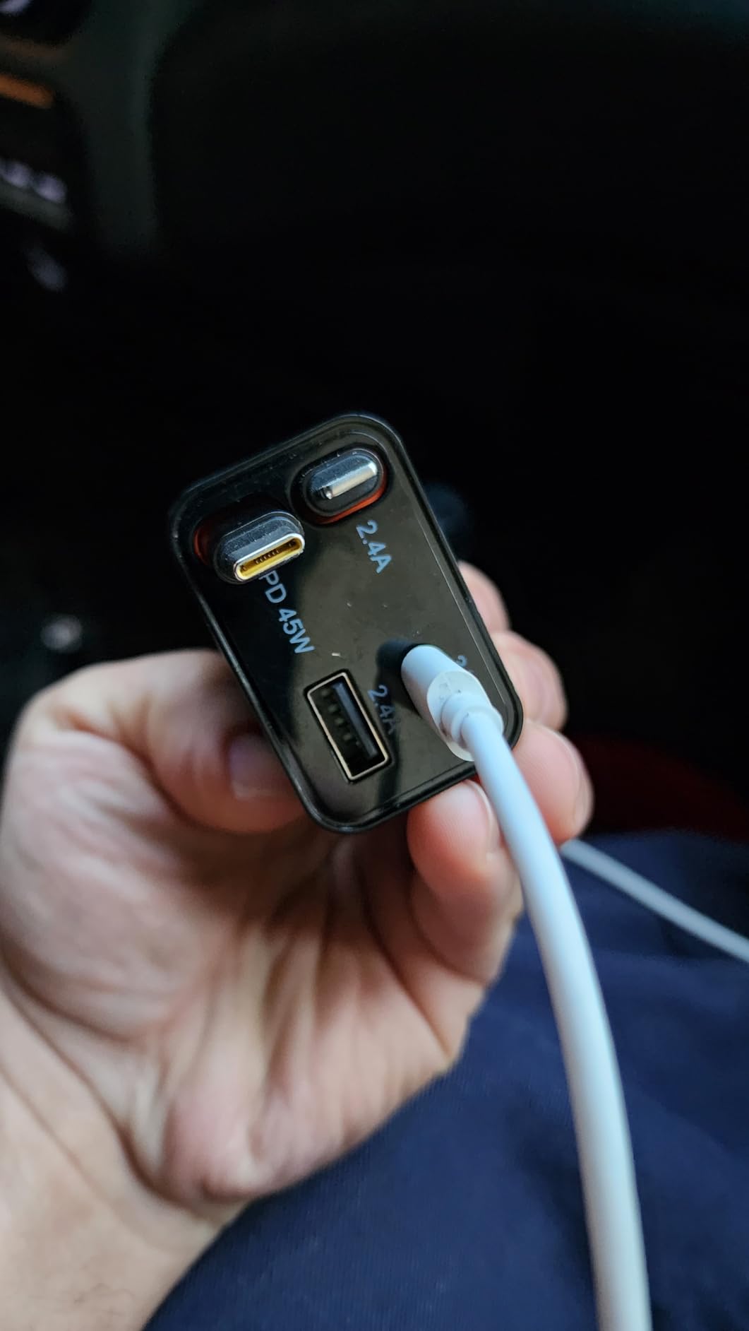 LISEN Retractable Car Charger, 84W Car Charger USB C Fast Charger Adapter for iPhone customer photo 2