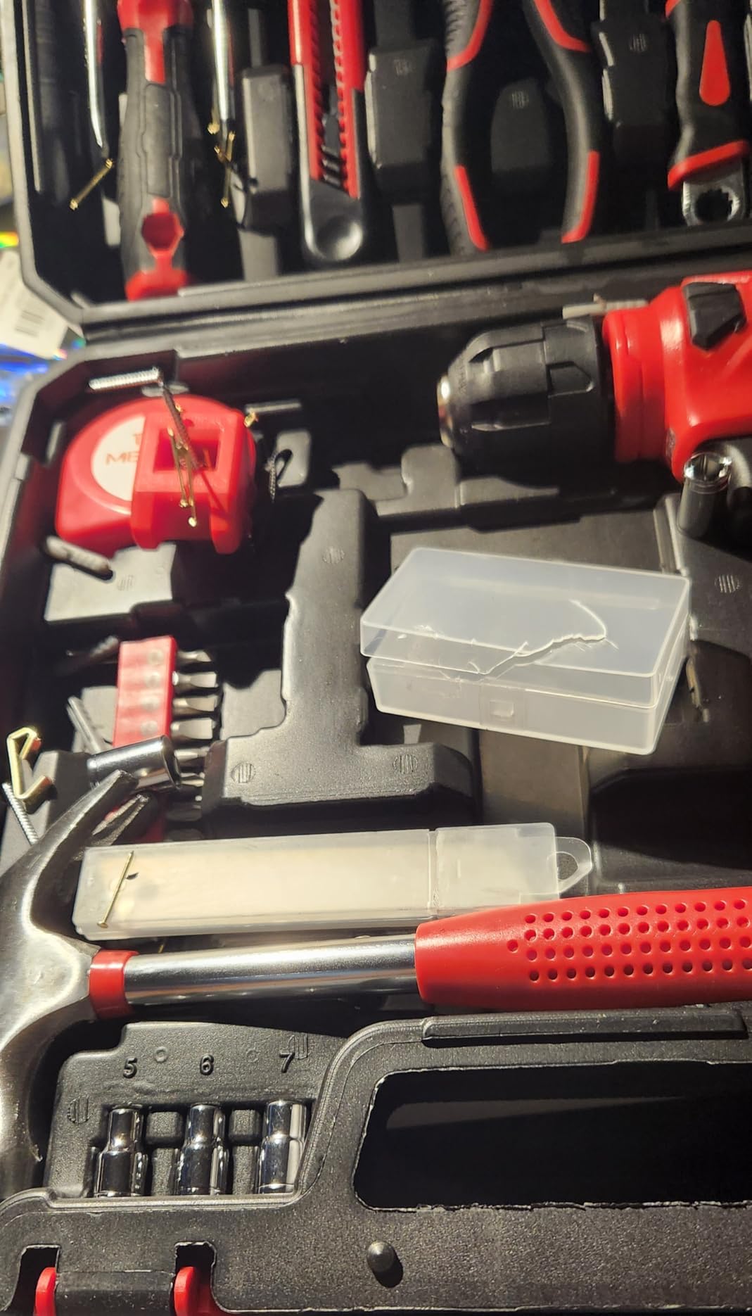 Tool Set - 8V Cordless Drill Set, 132 Piece Home Tool Set With Hand Drill, Tool Kit for Women & Men, Perfect for Homeowner, Diyer, Handyman customer photo 2