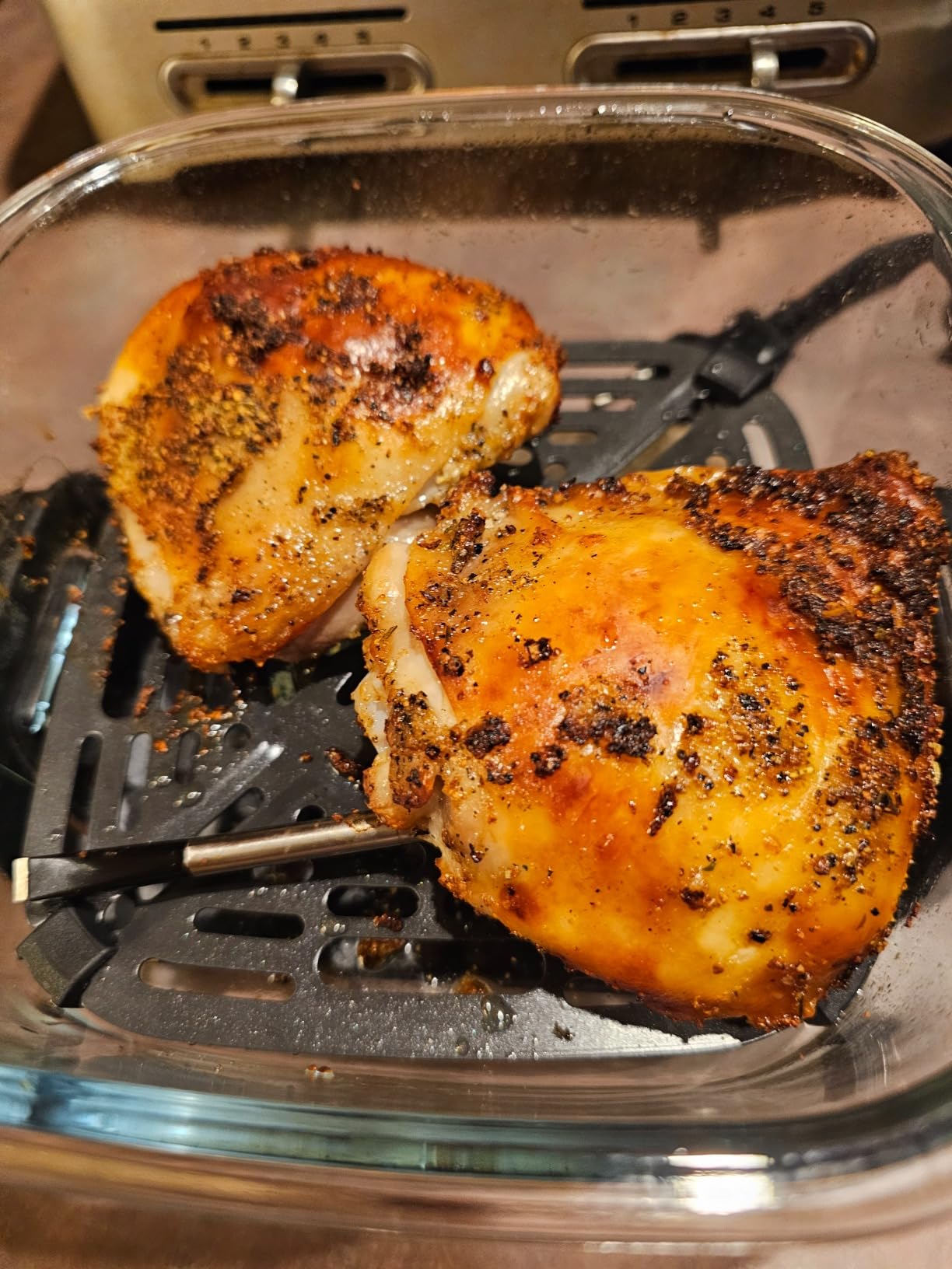 Ninja Crispi 4-in-1 Glass Air Fryer, 450F, Non Toxic, 4QT and 6 Cup Containers with Lids, Dishwasher Safe, Stone, 1 Count, FN101ST customer photo 1