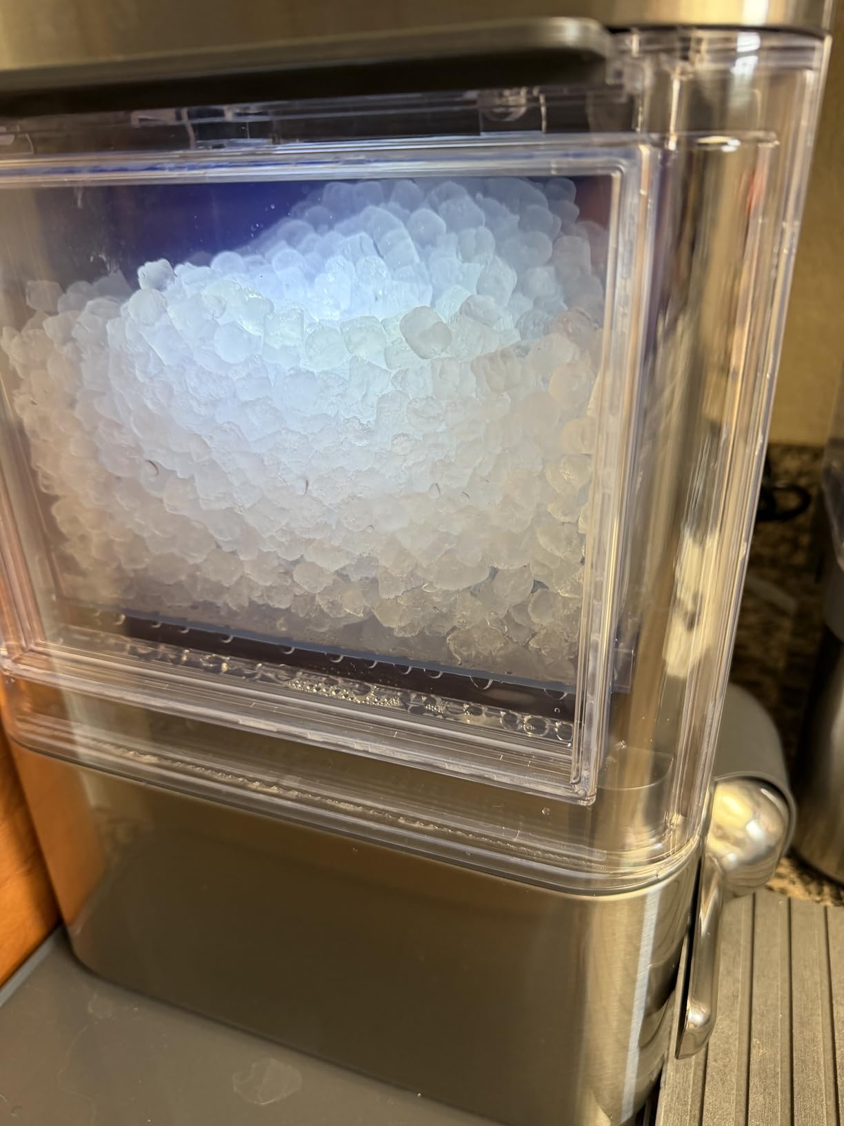 GE Profile Opal 2.0 Ultra Nugget Ice Maker with .75 Gallon Side Tank and Scale Inhibiting Filter, 38 lbs in 24 Hours, WiFi & Smart Connected, Stainless Steel customer photo 1
