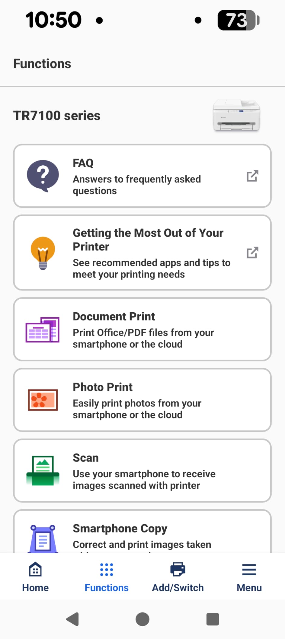 Canon PIXMA TR7120 Wireless Color Inkjet Printer for Duplex Printing, White - Home Printer with Copier/Scanner, Auto Document Feeder customer photo 2