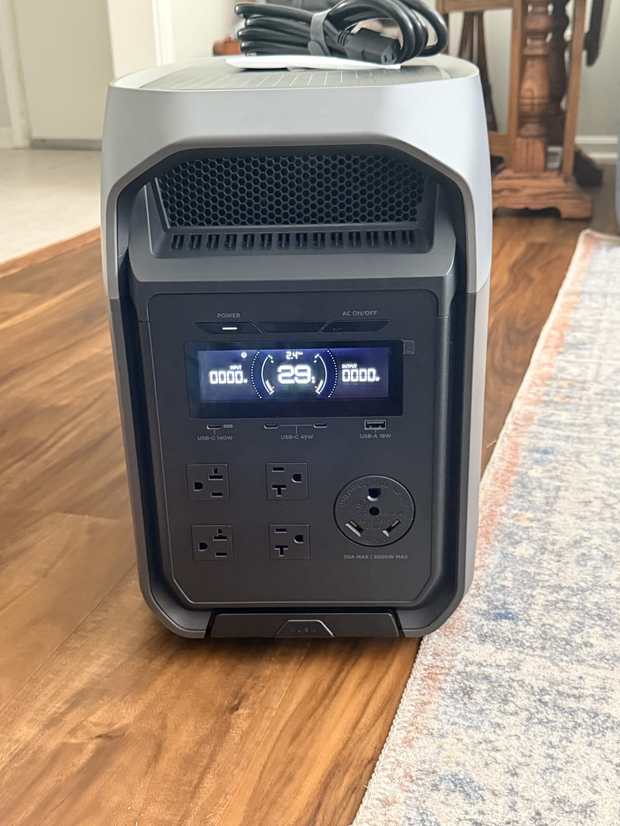 EcoFlow Delta 3 Ultra Portable Power Station with 400W Solar Panel, 3072Wh LiFePO4 Battery, 3600W (Surge 7200W) Output, Solar Generator for Home Use, Camping, Emergencies & RV Backup customer photo 2