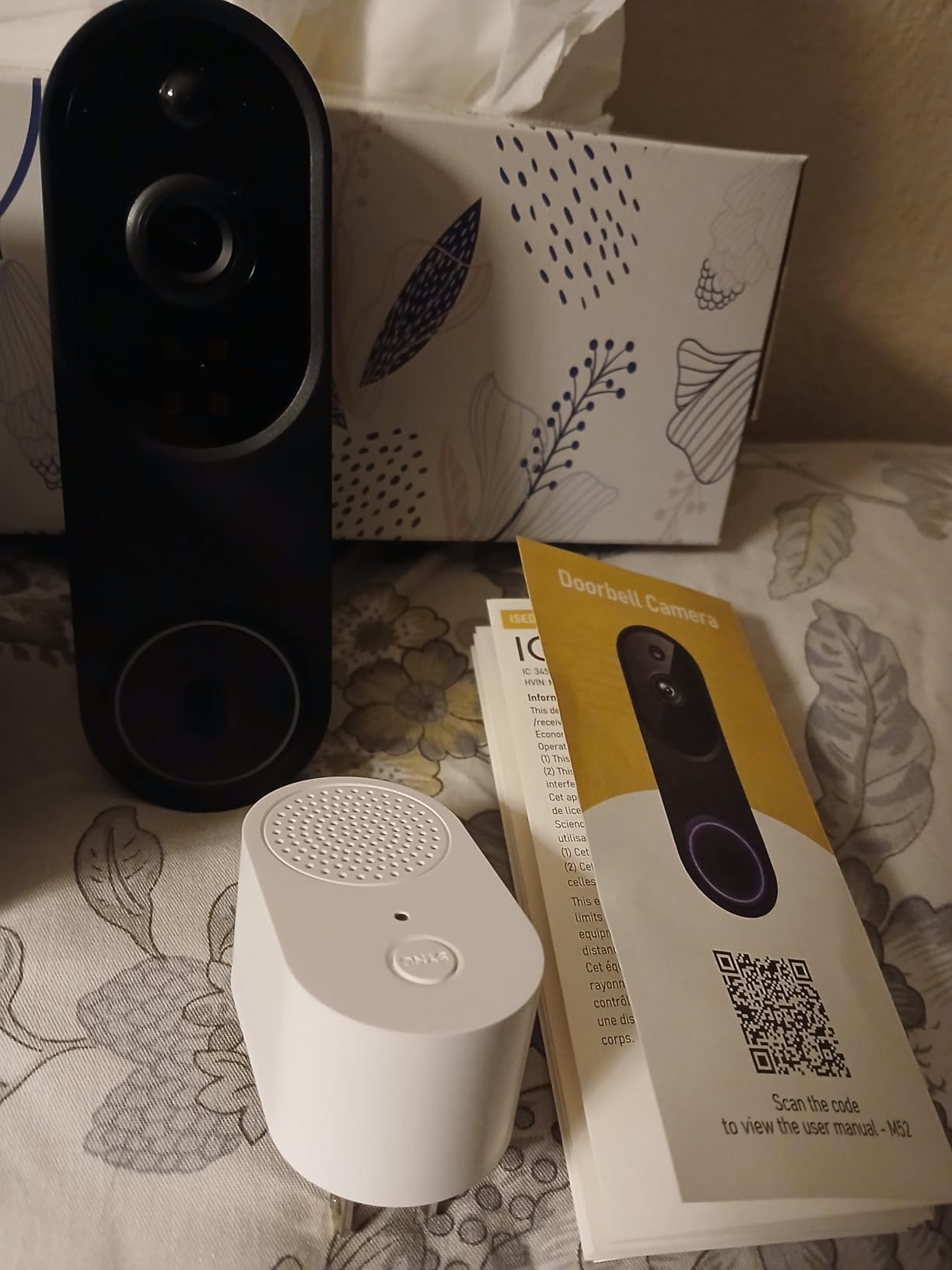 Orbitell 1080p Wireless Wi-Fi Video Doorbell Camera with Two Way Audio, Night Vision, Cloud Storage, Smart AI Motion Detection, Support 2.4GHz Wi-Fi only customer photo 2