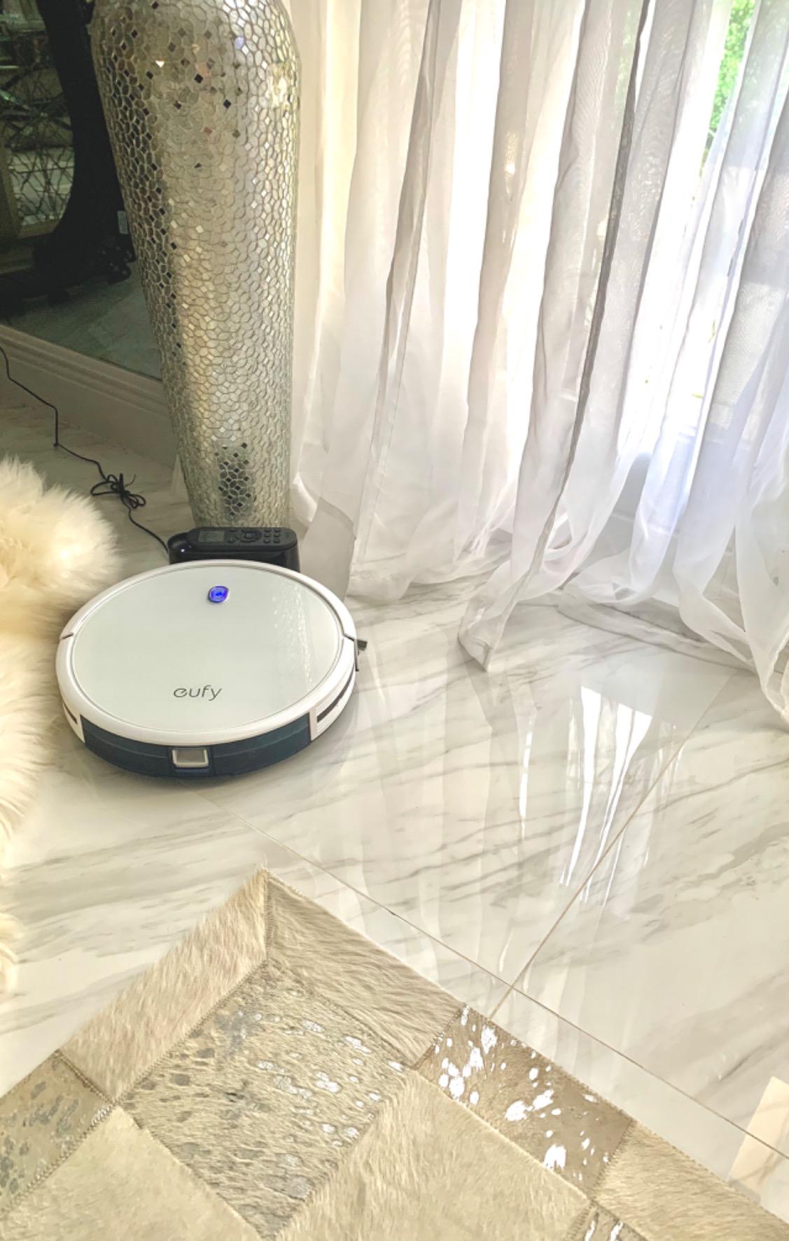 eufy C10 Robot Vacuum Self Emptying, 8 Weeks Hands Free, Advanced Smart Mapping with LiDAR Navigation, 2.85-Inch Slim Design, Powerful Suction, Edge Expansion Brush for Pet Hair, Carpet Detection customer photo 1