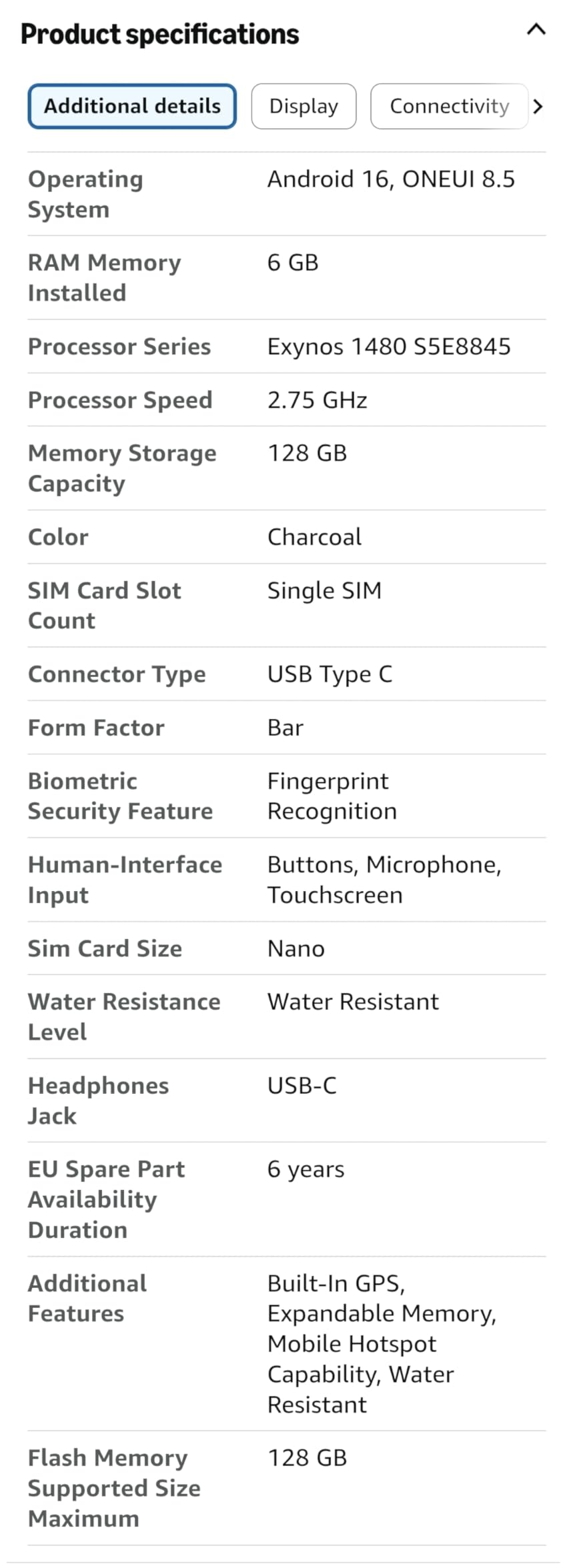 Galaxy A37 5G (2026), Unlocked Android Smartphone, 128GB, AMOLED Display, Triple Camera, IP68, Slim Phone, 5000mAh Battery, US Version, US 1 Yr Warranty, Awesome Lavender customer photo 1