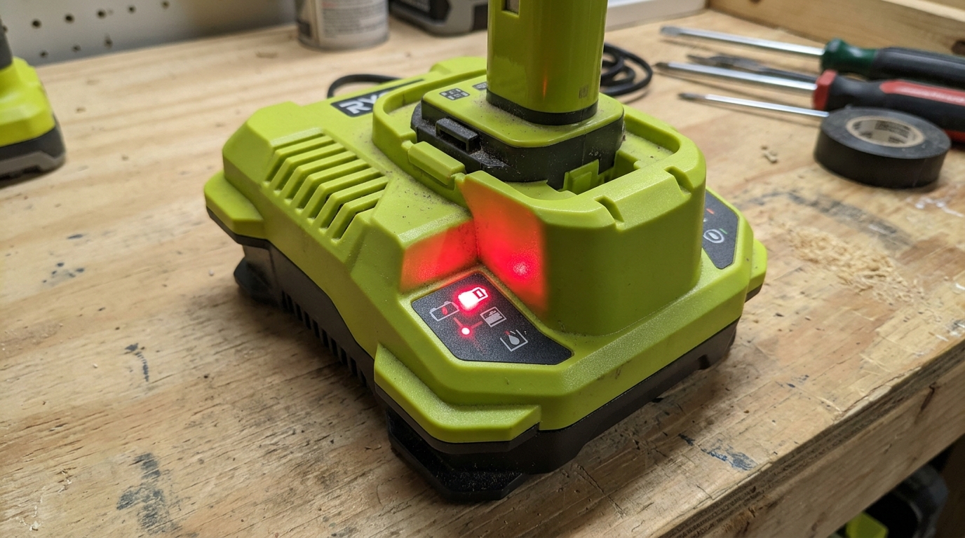 Ryobi Charger Flashing Red 2026: Complete Troubleshooting Guide