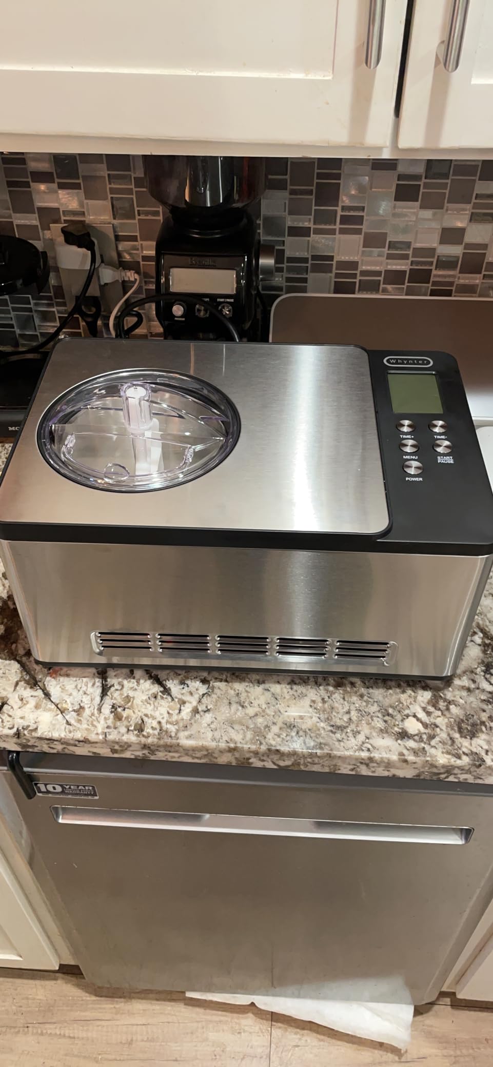 Whynter Ice Cream Maker 2.1 Qt Automatic, Built-In Compressor, ICM-200LS customer photo 1