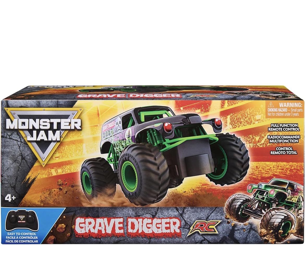 Monster Jam Official Grave Digger Remote Control Monster Truck, 1:24 Scale, 2.4 GHz, for Ages 4 and Up customer photo 1
