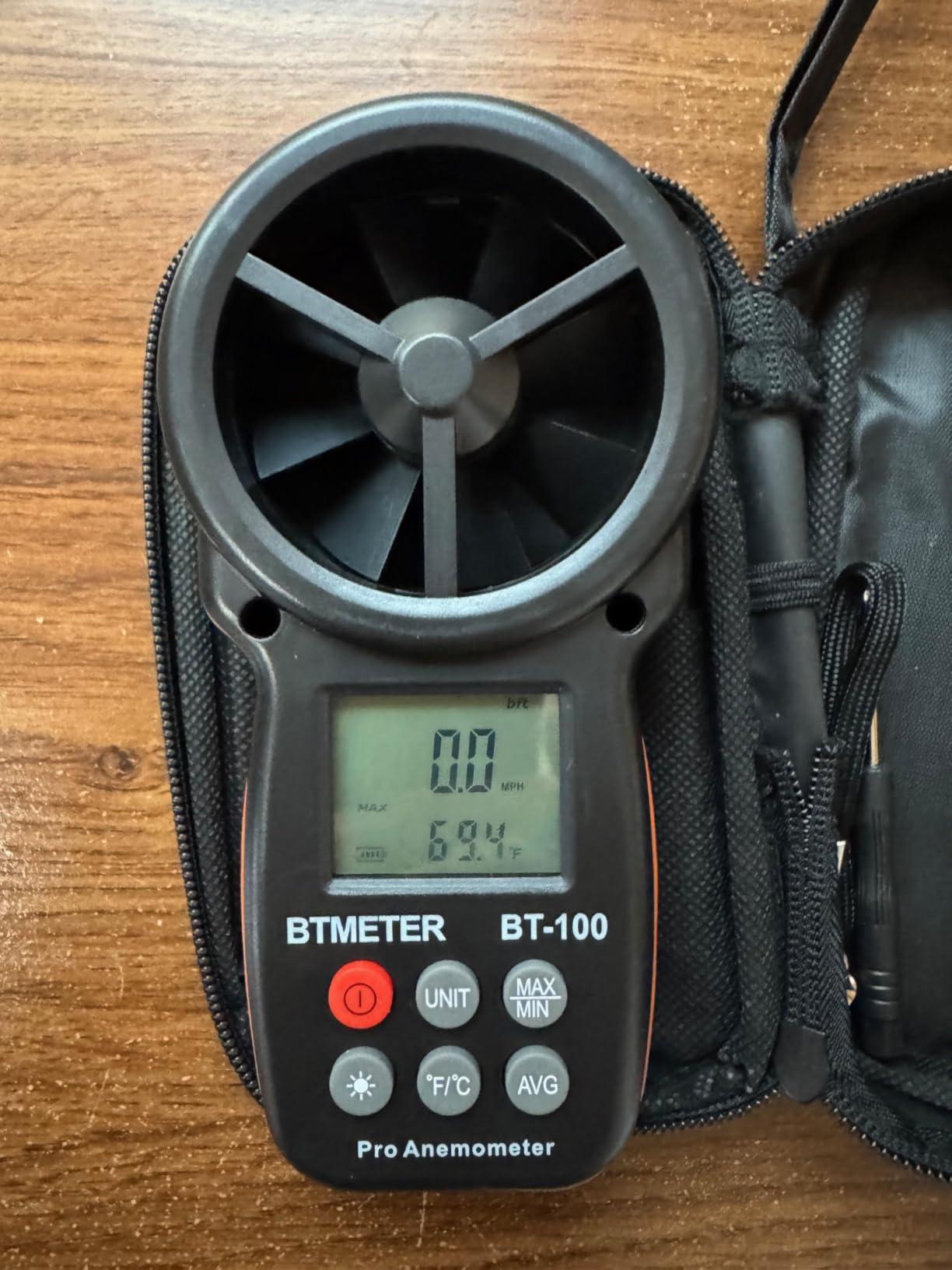 BT-100 Handheld Anemometer, Digital Wind Speed CFM Meter Gauge Air Flow Velocity Tester for HVAC Shooting Drone, Wind Chill, Wind Temperature customer photo 1