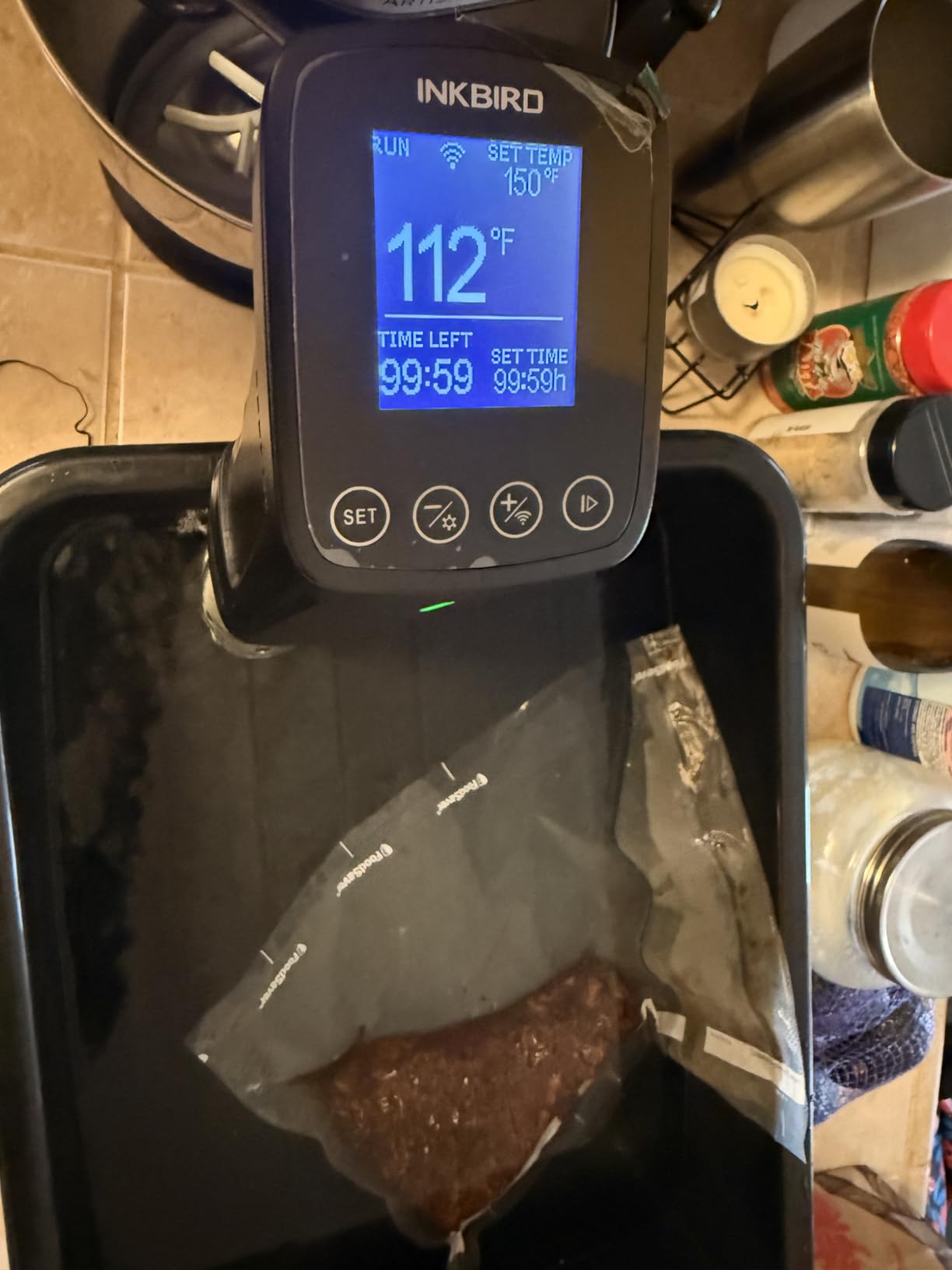 NKBIRD WIFI Sous Vide Cooker ISV-100W, 1000 Watts Fast-Heating W/Free APP, Sous Vide Machine Immersion Circulator w/ 14 Free Preset Recipes, Thermal Immersion w/Smart Timer, Calibration Function customer photo 2