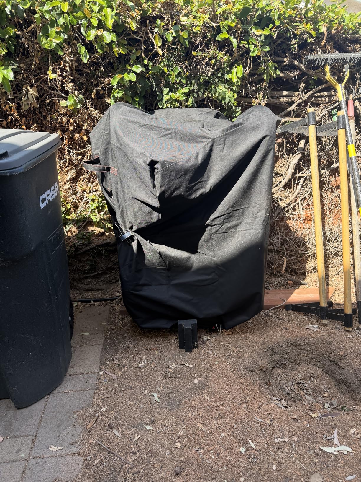Gorilla Carts Dump Garden Cart, 4 Cu Ft, 600 lb Capacity, No-Flat Tires | Poly dump cart with flat-free tires for homeowners and weekend gardeners hauling mulch, soil and leaves around smaller yards. customer photo 2