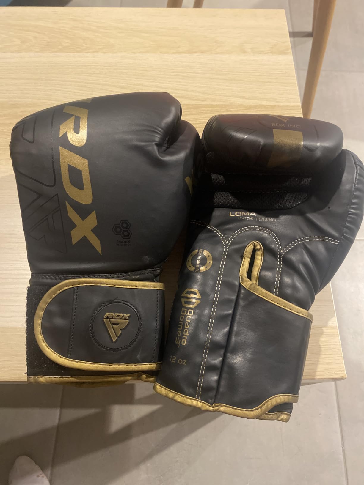 RDX Boxing Gloves, Pro Training Sparring, Maya Hide Leather, Muay Thai MMA Kickboxing, Men Women Adult, Heavy Punching Bag Focus Mitts Pads Workout, Ventilated Palm, Multi Layered customer photo 1