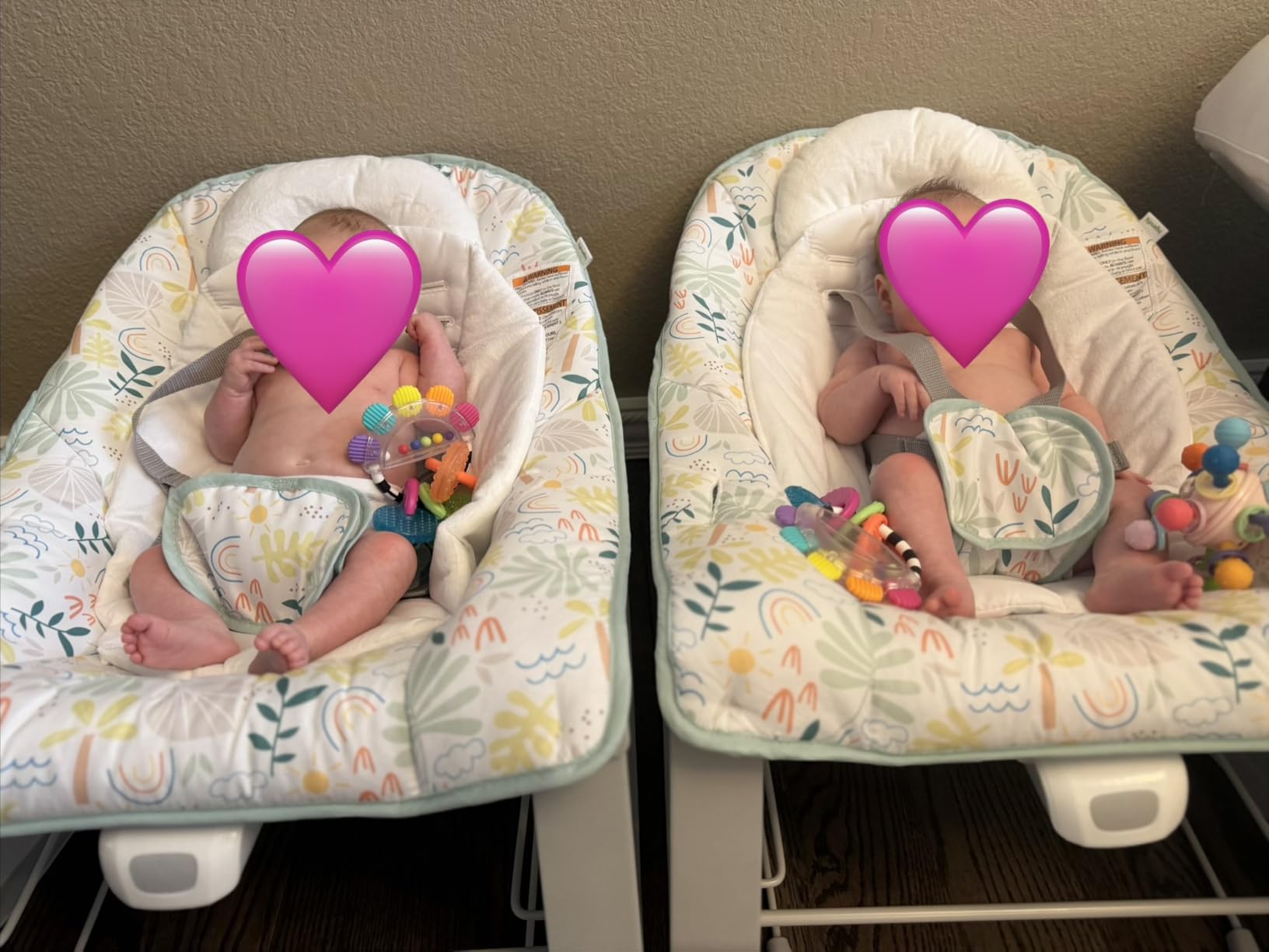 Ingenuity Keep Cozy 3-in-1 Grow with Me Vibrating Baby Bouncer, Seat & Infant to Toddler Rocker, Vibrations and Toy Bar, 0-30 Months Up to 40 lbs (Weaver) customer photo 1