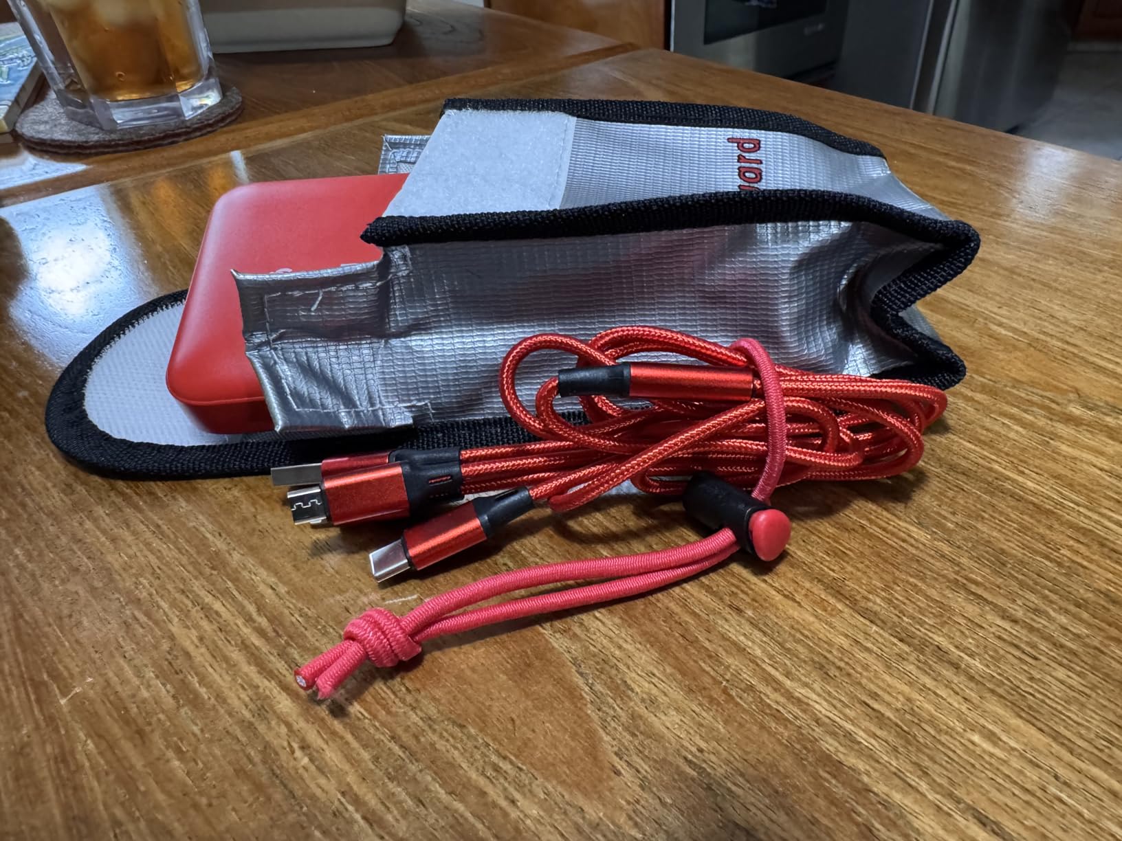 Tenergy Fire Retardant Lipo Zipper Bag for Charging and Storing Lipo Battery Packs, 8.5 x 6.5 x 5.7inch customer photo 2
