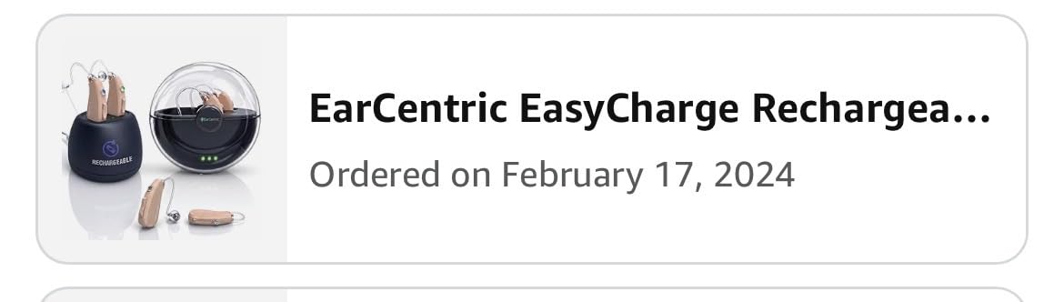 EarCentric EasyCharge Rechargeable Hearing Aids for Seniors and Adults, Pair with Desktop Charger and Portable Charging Case, Behind-the-Ear BTE OTC Hearing Aids with Noise Reduction, Beige customer photo 1