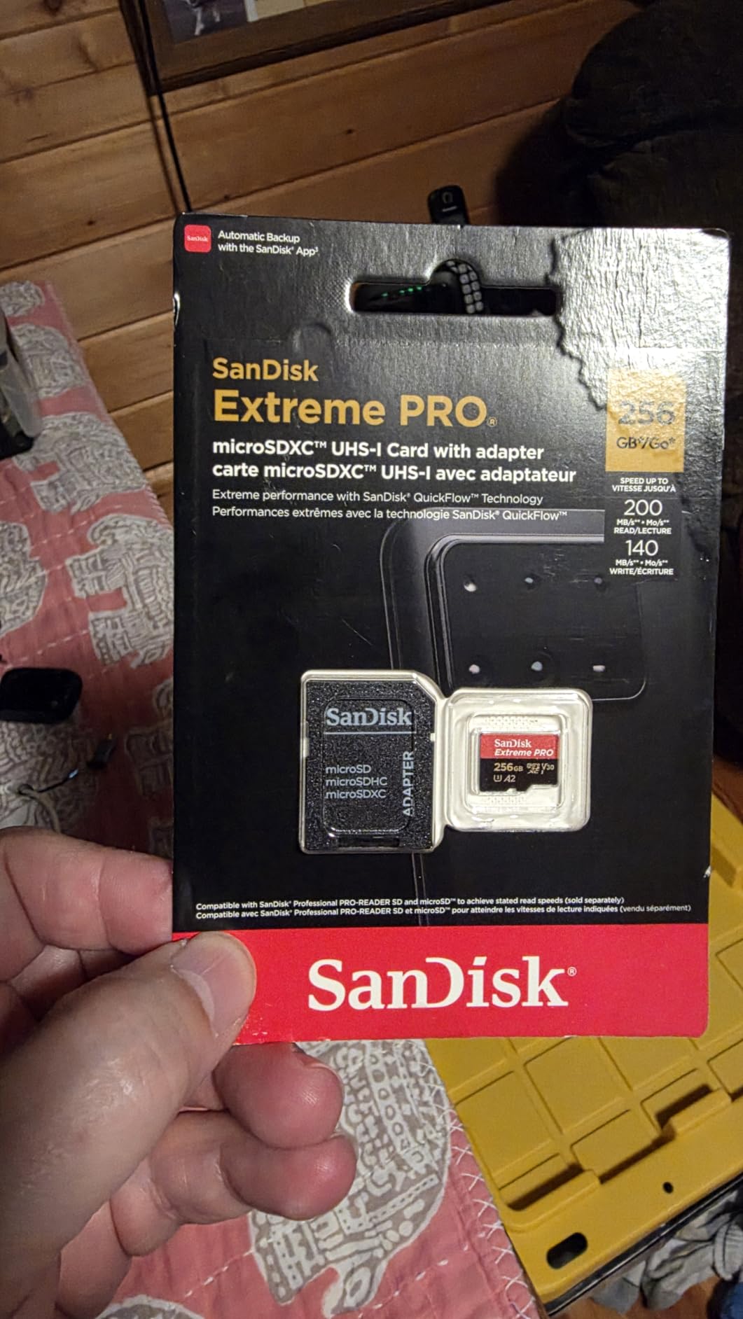 SanDisk Extreme PRO 256 GB Class 3/UHS-I (U3) V30 microSDXC customer photo 2
