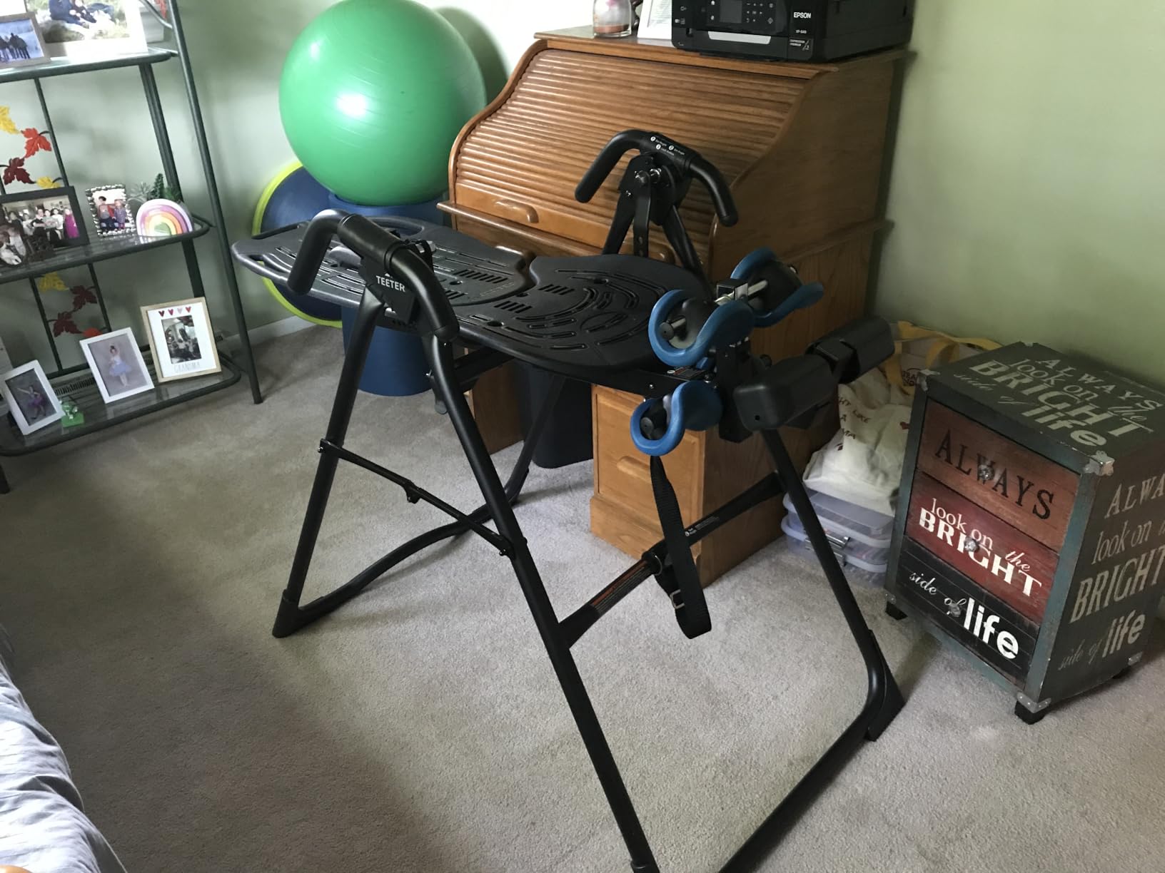 TEETER EP-560 Inversion Table w/Accessories for Back Pain Relief - FDA - Registered, UL Safety Certified, 300 lb Capacity, Designed & Patented in USA customer photo 1