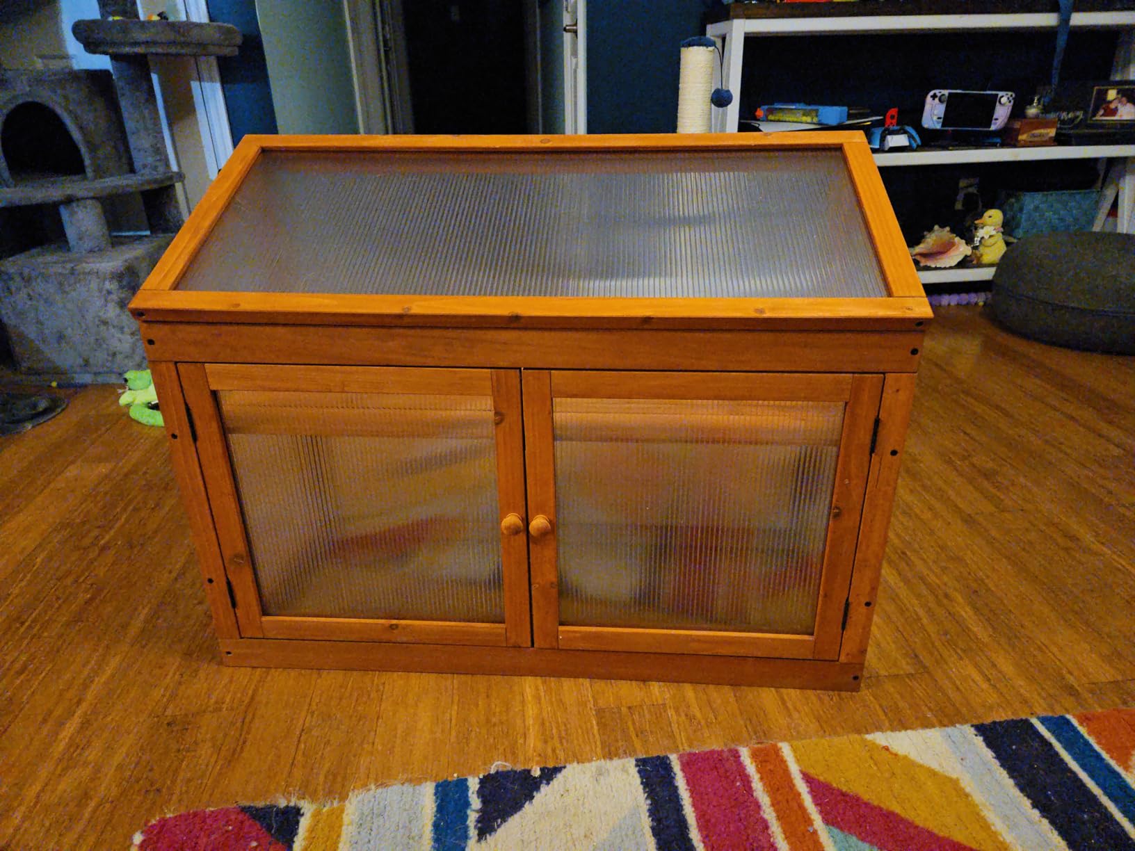 MCombo Wooden Cold Frame Garden Greenhouse Flower Planter 0160 (Natural) customer photo 1