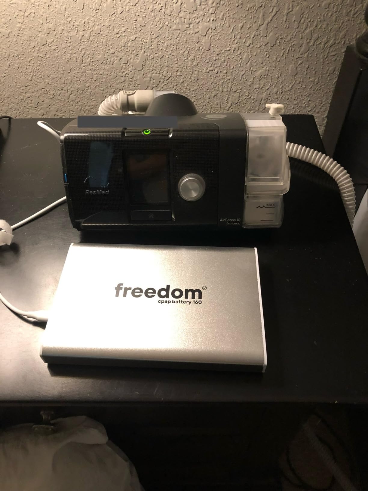 Freedom CPAP Battery 160Wh - Up to 24 Hours with AirSense 11 - Portable Rechargeable Backup for Travel Camping Power Outages customer photo 2