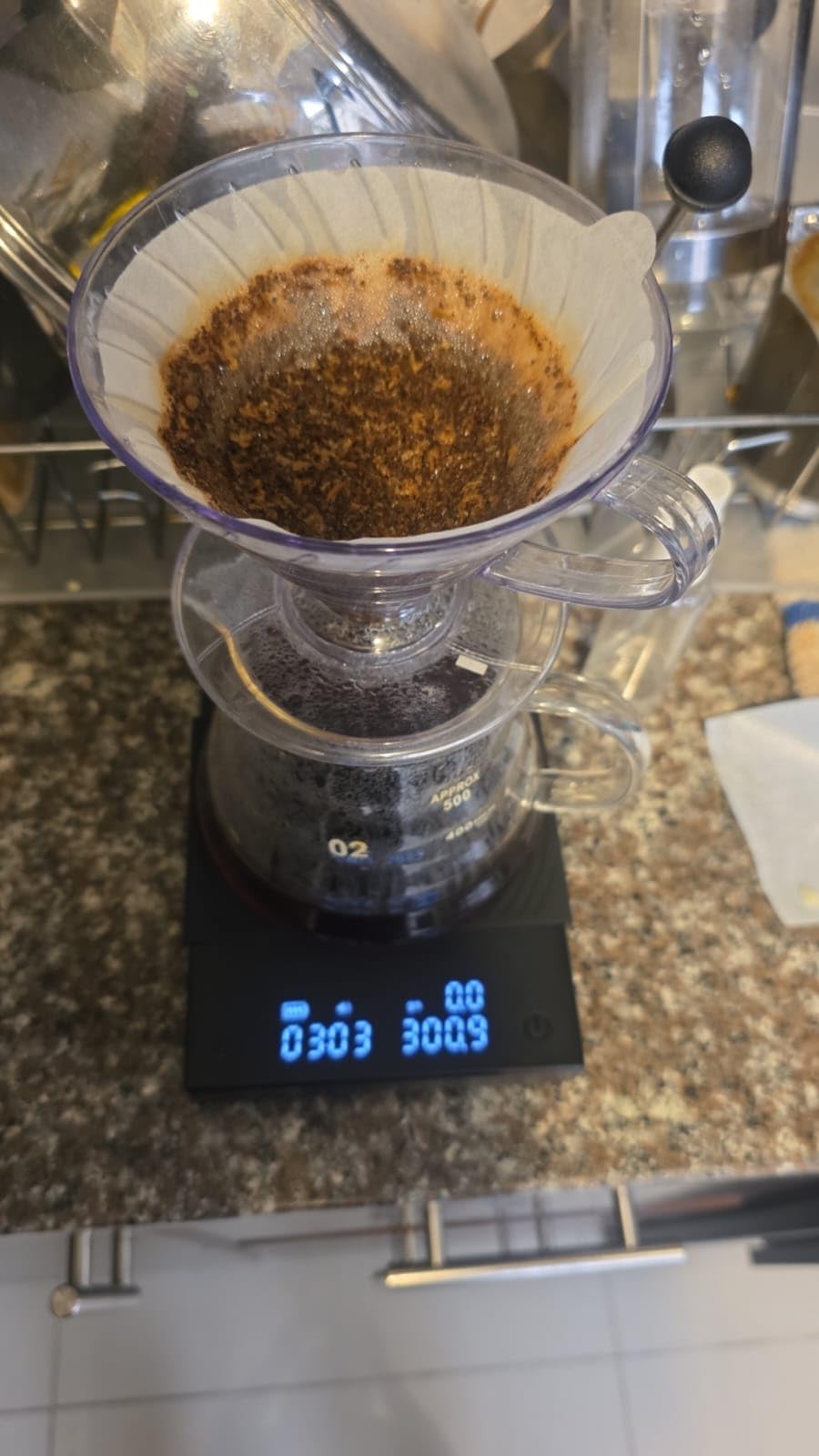 TIMEMORE Coffee Scale Basic 2.0 Electronic Espresso Scale with Water Flow Rate and Timer Function, Digital Scale for Kitchen/Baking/Cooking, Black customer photo 2