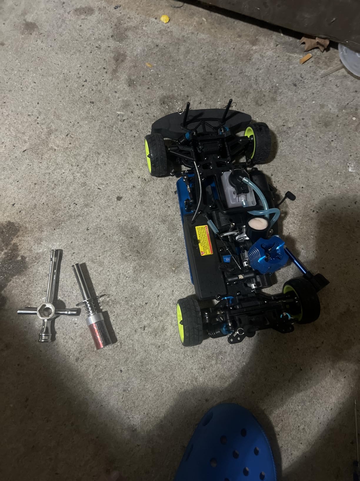 Nitro RC Cars 1/10 Two Speed Nitro Gas Power Car for Adults - Fast Drift 4WD 80KM/H Metal Chassis Gas Off Road Short Course Truck (Black) customer photo 2