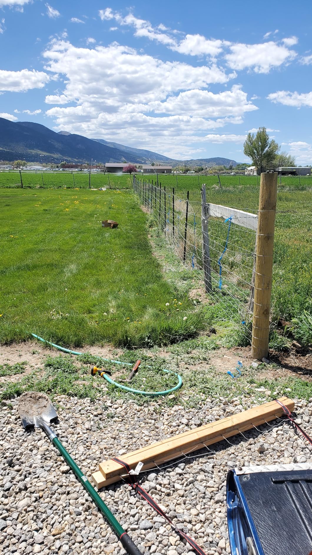 Farm Fence, 4ft x 164ft Galvanized Wire Fencing, Goat, Sheep & Deer, Durable Chain Link Fence, Heavy Zinc Coating customer photo 1