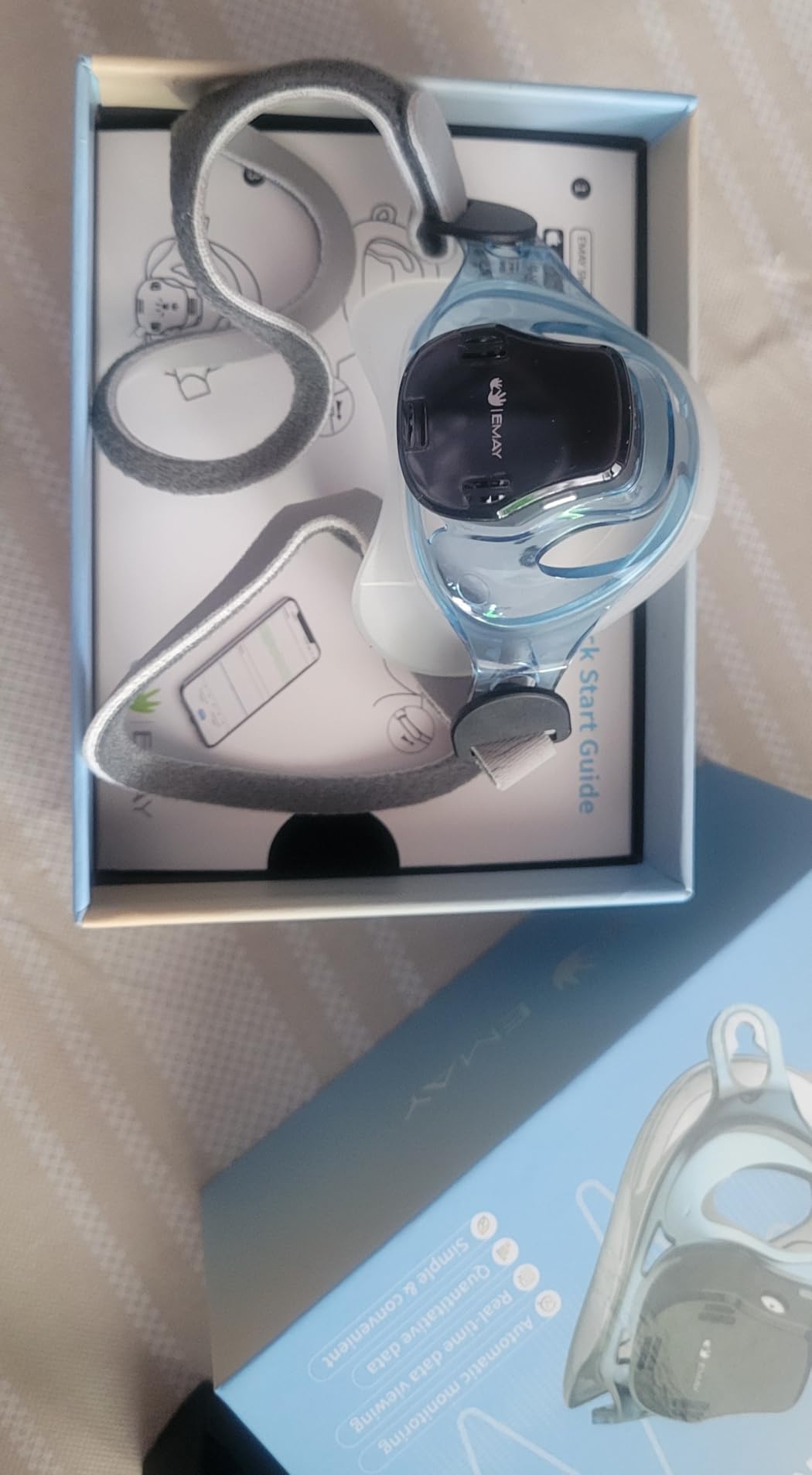 EMAY Sleep Breathing Monitor for Airflow Tracking | Record Breathing Continuously On the App | Monitor Sleep Quality and Respiratory Events | Generate Professional Sleep Report with Data Analysis customer photo 1