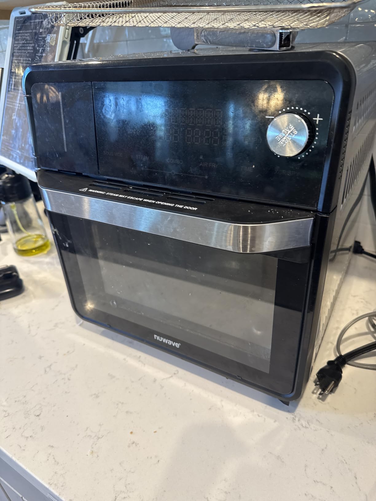 Nuwave Combi Steam Oven, Non-Toxic Stainless Steel Multi-Cooker with Air Fry, Sous Vide, Toast & More, 50-450°F Precision, 120 Presets, Moisture Control, Programmable, Easy to Clean, 16 quarts customer photo 1