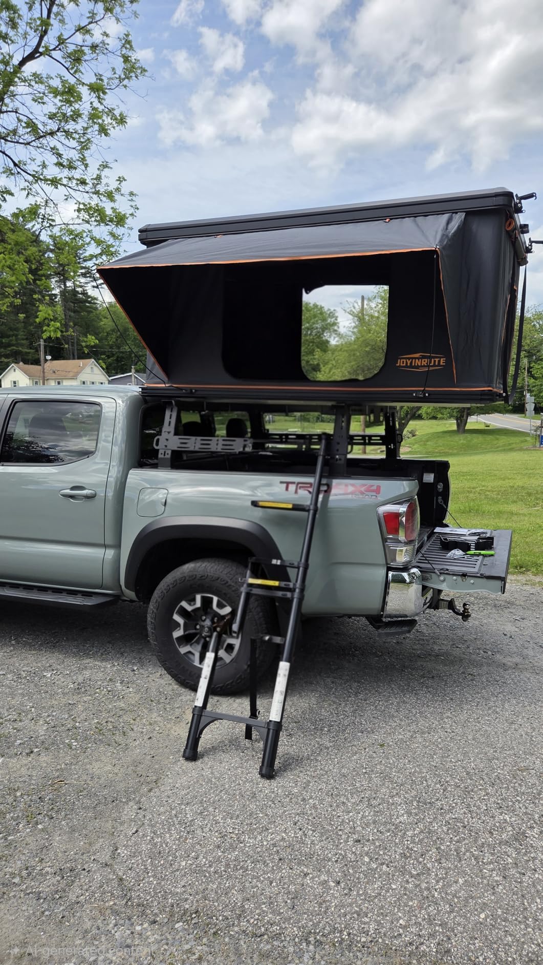 Aluminum Rooftop Tent Hard Shell, Pop Up Roof Tent Hardshell | 2-layer mat, LED light strip, 2 Person Car Roof Top Tent Camping for Jeep Truck SUV Trailer customer photo 1