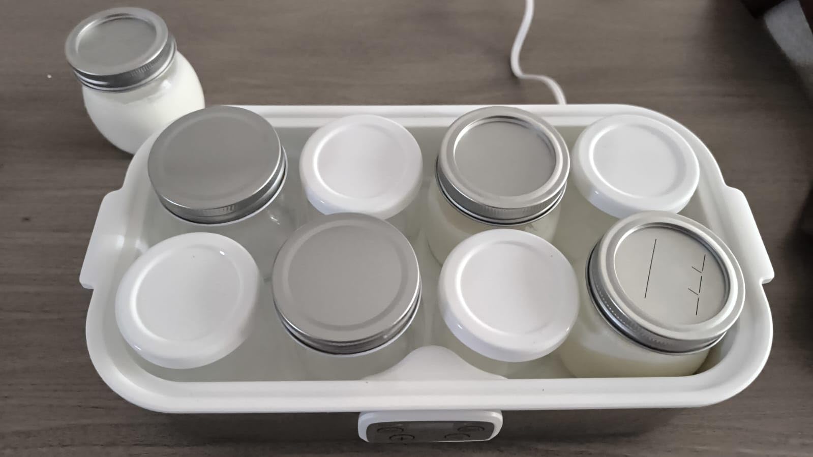 Suteck Yogurt Maker with 8 Jars, Adjustable Time & Temp Control | 8 Jars Each 6oz Dishwasher-Safe, BPA-Free, 0-48H Timer & 68-131°F Temp, ±1°C Precision | Auto Shutoff, 25W, Greek Yogurt customer photo 2