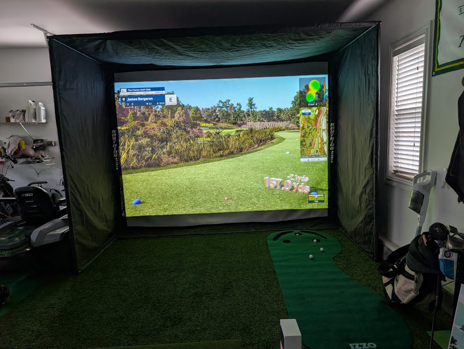 Uneekor EYE MINI CORE Golf Launch Monitor & Simulator, 15 Ball Data Points, Near-Zero Latency, Works with GSPro, TGC19 & E6 customer photo 2