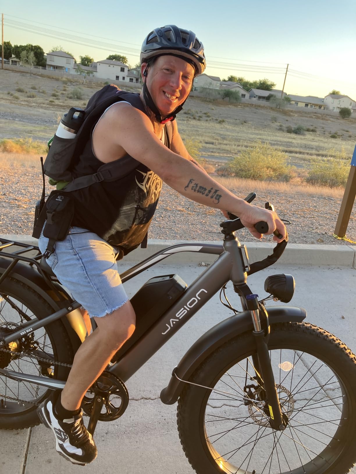 Jasion EB5 MAX Electric Bike for Adults 2000W Peak Motor, 48V 15Ah Battery | 720Wh Battery Electric Mountain Bike, 26'' x 4'' Fat Tire Ebike, 28+MPH Speed, Cruise Control, Fenders, Rear Rack customer photo 2