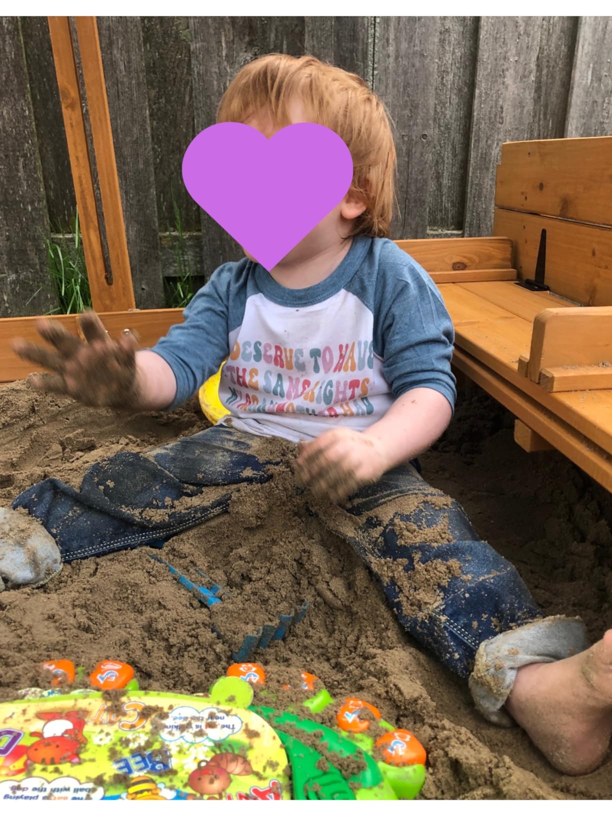 Sandbox with Lid Outdoor Sandboxes with Cover Wooden Foldable Bench Seats with Canopy for Kids Large Sandy Box with Adjustable-Height Roof 47.2