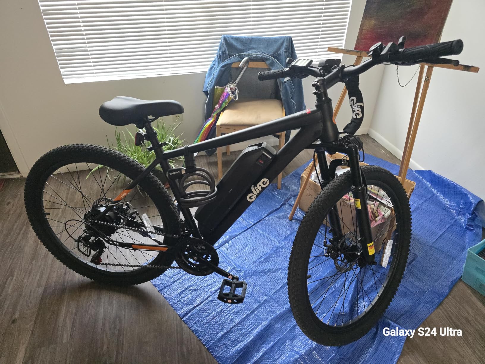 Qlife Racer Electric Bike for Adults - 21-Speed Mountain Lightweight Ebike with Peak 1000W Brushless Motor, 48V 375Wh Removable Battery, 26X2.1 Tire Step Over E-MTB, Up to 40 Miles Range customer photo 1