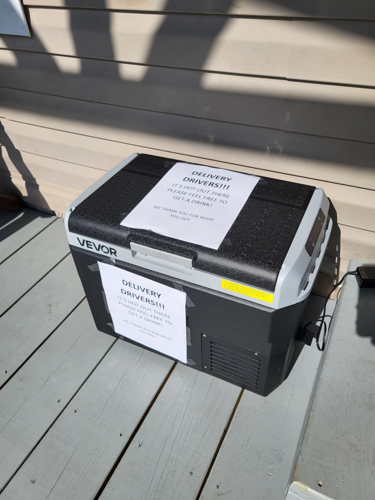 VEVOR 12V Car Refrigerator 10 QT, Portable Mini Freezer with APP Control, -4℉ to 68℉, 12/24V DC & 110-220V AC Compressor Cooler for Travel, Camping, Home, Road Trip customer photo 2