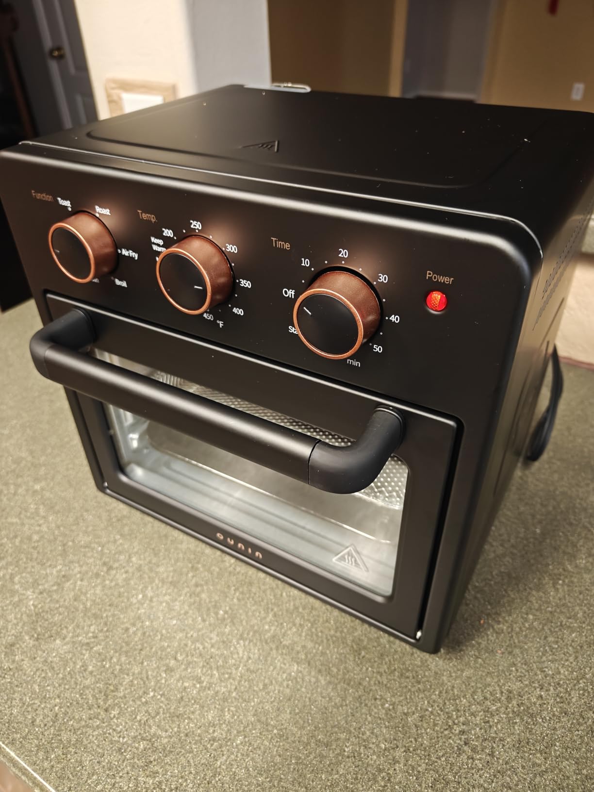 OUNIN 24L Steam and Air Fryer Combo Countertop Oven, 11-in-1 Convection Baking and Steam, Bake, Broil, Dehydrate, 304 Stainless Steel, Fast Cooking with Precise Electronic Temperature Control customer photo 1