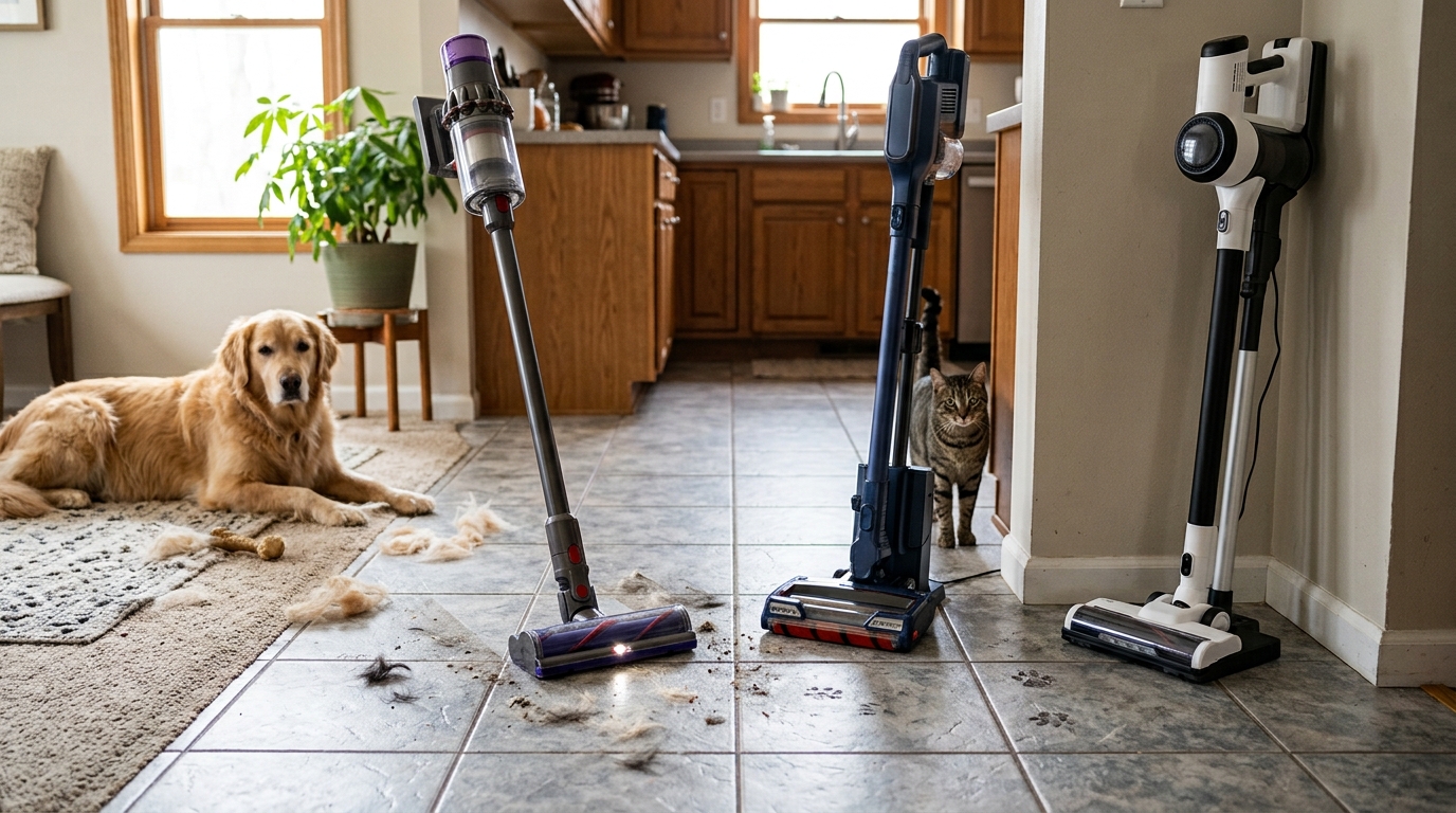 7 Best Stick Vacuums for Tile Floors with Pets (July 2026)