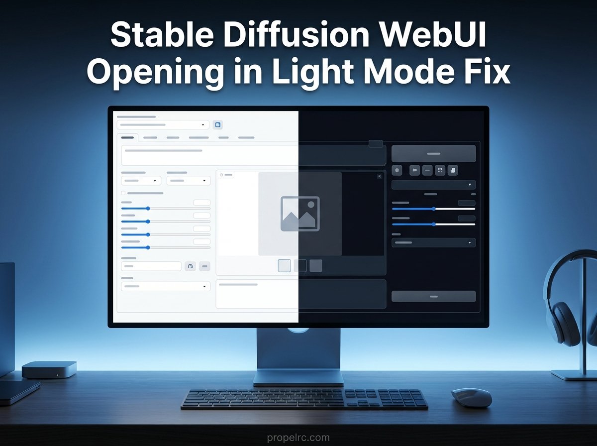 Stable Diffusion WebUI Light Mode Fix: Complete 2026 Guide