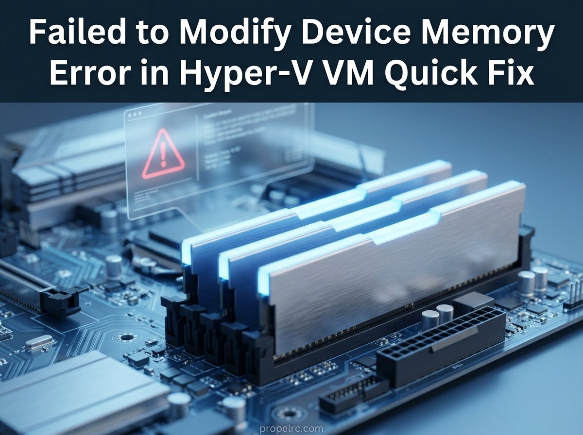 Failed to Modify Device Memory Error in Hyper-V VM Quick Fix