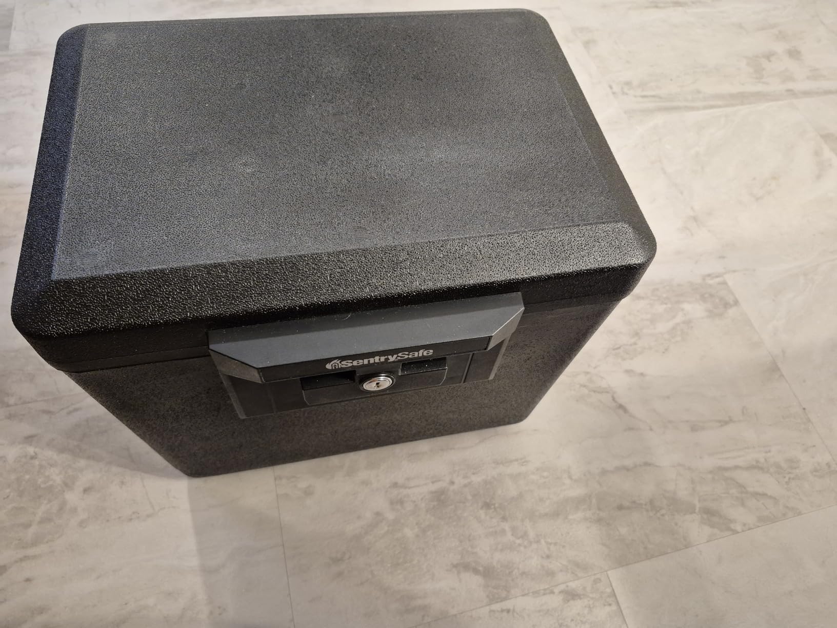 SentrySafe Black Fireproof Document Box with Key Lock, 0.61 Cubic Feet, 1170 | Fire Resistant Document Box, Protects Important Files and Documents For Home Or Office customer photo 1