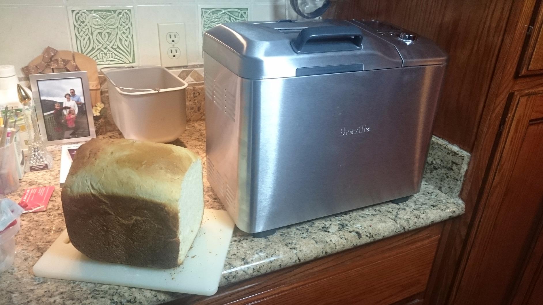Breville BBM800XL Custom Loaf Bread Maker Machine, Brushed Stainless Steel | Control every detail | Collapsible kneading paddle prevents holes, custom crust settings, automatic fruit & nut dispenser customer photo 1