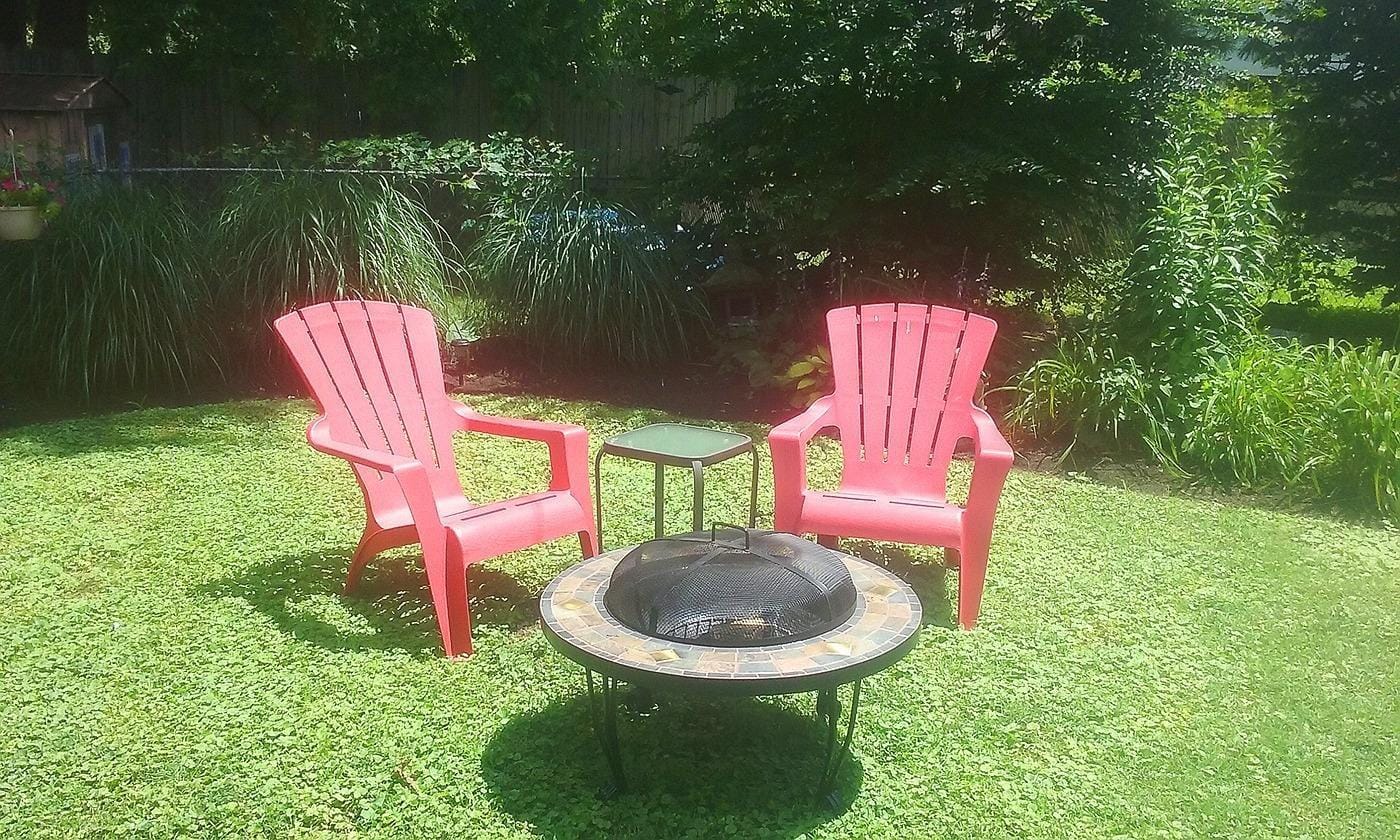 Amazon Basics 27 inch Steel Round Lattice Fire Pit, Easy to Assemble customer photo 2