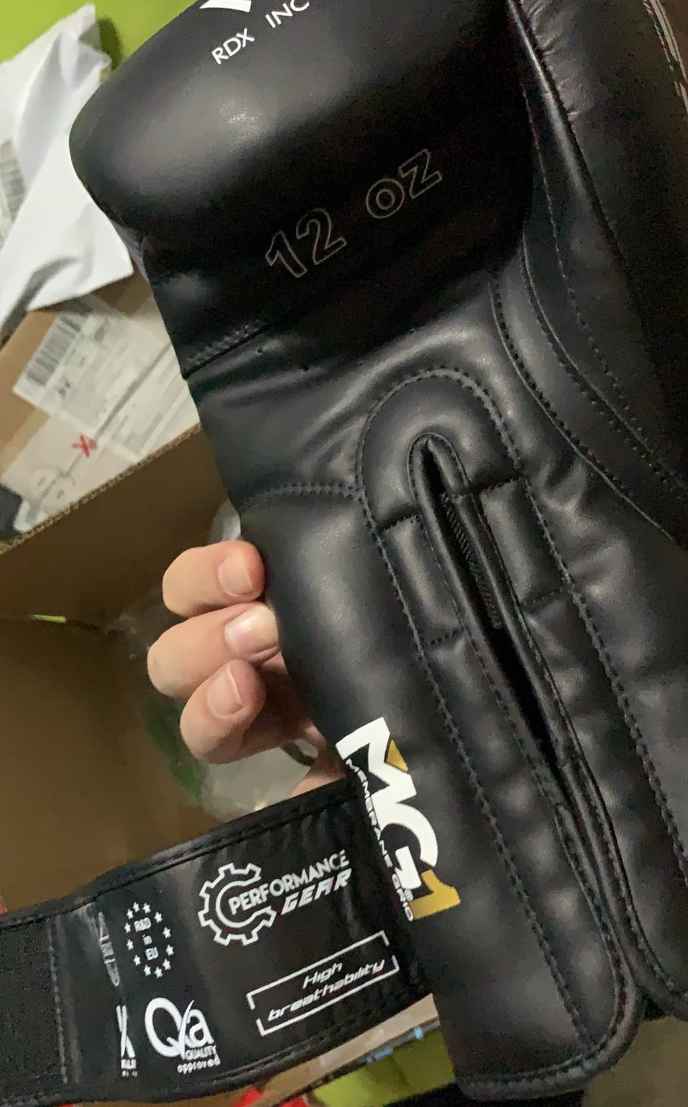 RDX Boxing Gloves EGO, Sparring Muay Thai Kickboxing MMA Heavy Training Mitts, Maya Hide Leather, Ventilated, Long Support, Punching Bag Workout Pads customer photo 1
