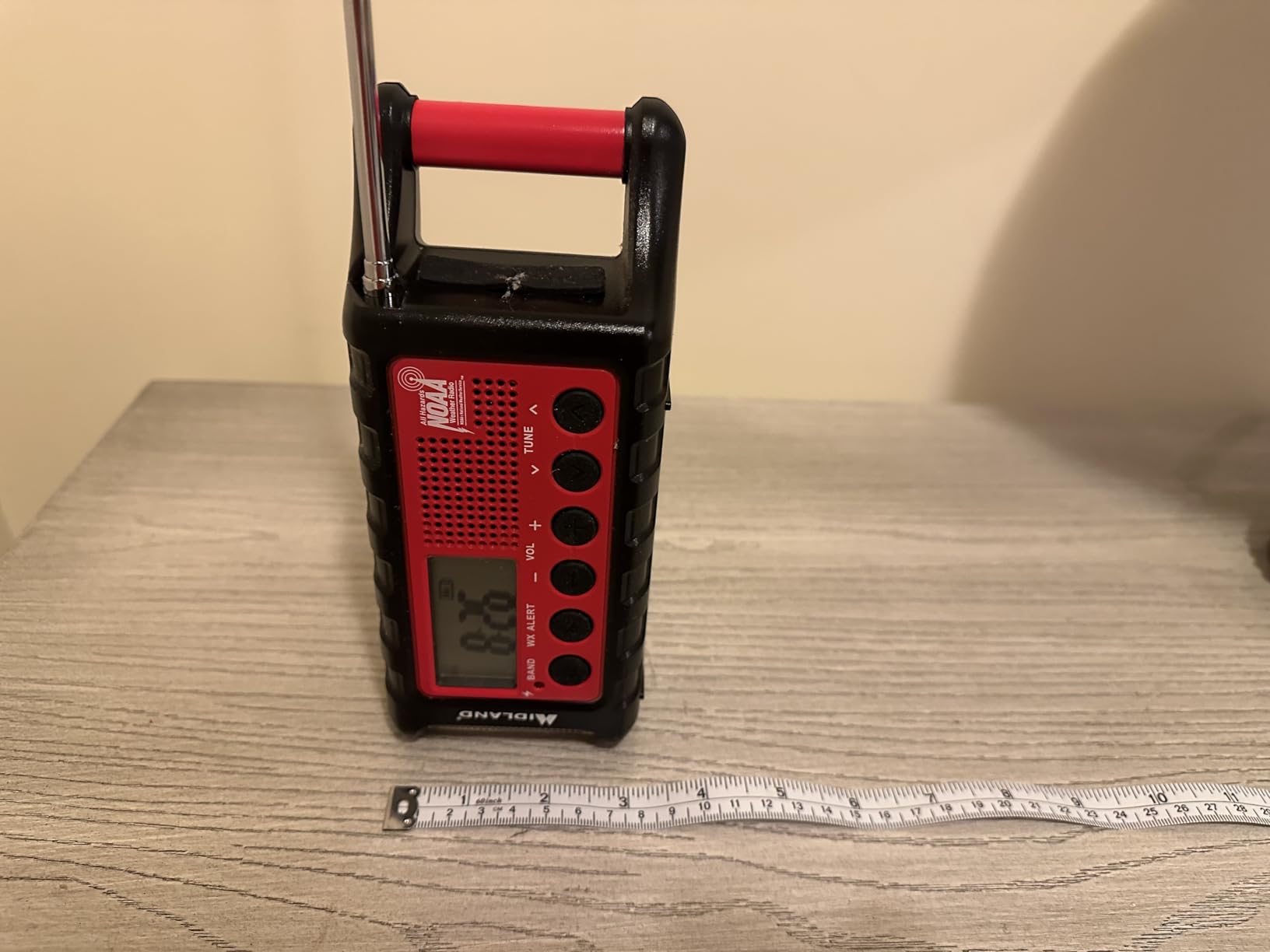 Midland - ER310, Emergency Crank Weather AM/FM Radio - Red/Black customer photo 1