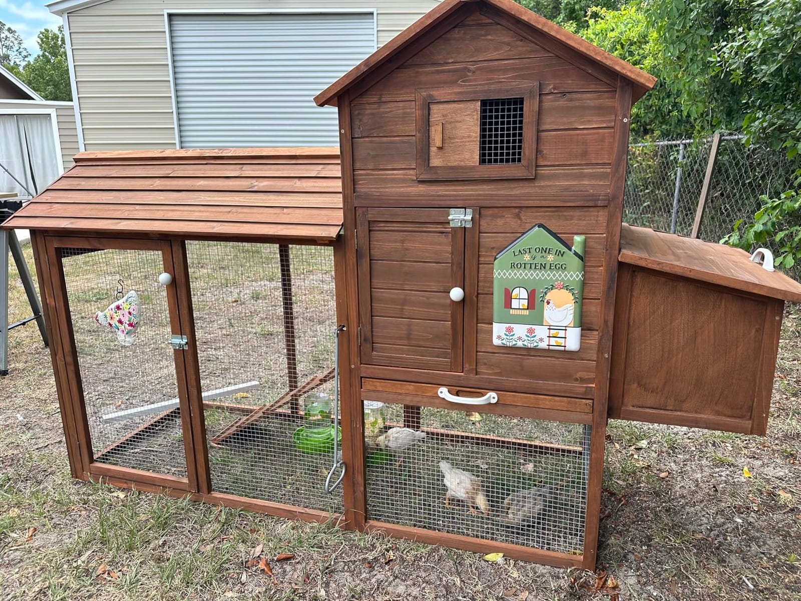 Best Choice Products 80in Outdoor Wooden Chicken Coop Multi-Level Hen House, Poultry Cage w/Ramps, Run, Nesting Box, Wire Fence, 3 Access Areas customer photo 2