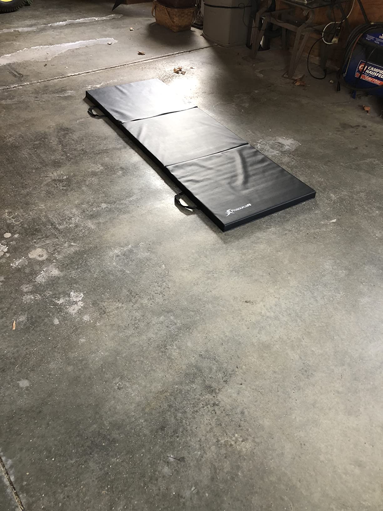 ProsourceFit Tri-Fold Folding Thick Exercise Mat 6'x2' with Carrying Handles for MMA, Gymnastics, Stretching, Core Workouts customer photo 2