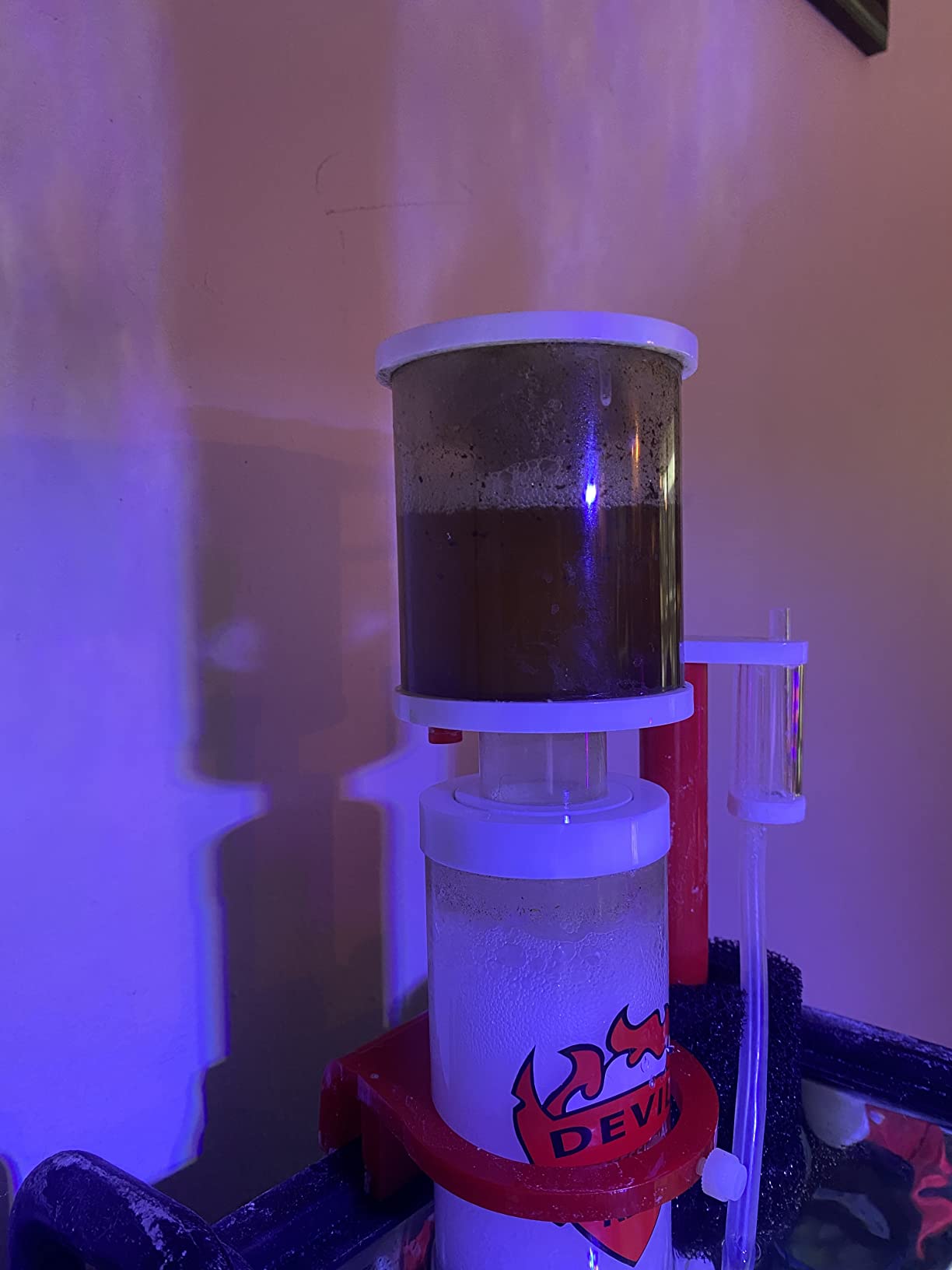 RDC 150 Hang On Protein Skimmer for Saltwater Aquarium, Internal Needle Wheel Skimmer 7.8W Red Devil SP1 Pump, Quiet Filtration System for Marine Reef Coral Tank up to 40 Gallon customer photo 1