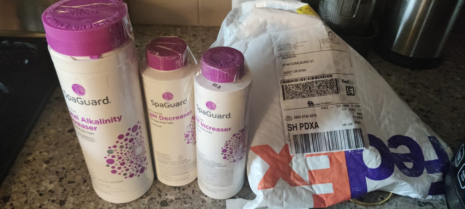 SpaGuard Balancer Bundle for Spas & Hot Tubs, Single Pack | pH Decreaser, pH Increaser, Alkalinity Increaser, Calcium Increaser customer photo 2