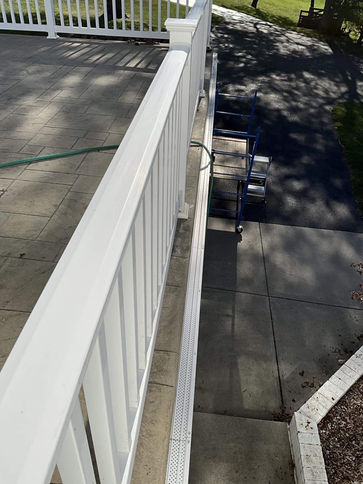 FlowGuard Gutter Guard, USA Made Professional DIY 5 Inch 50-Year Gutter Cover Leaf Protection System - Brown - Aluminum - 102 Feet - by FlexxPoint customer photo 2